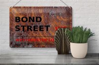 Blechschild London 30x20cm Bond Street W1