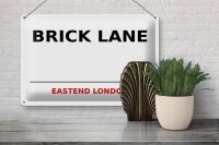 Blechschild London 30x20cm Street Brick Lane E1