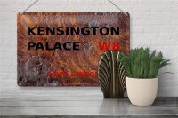 Blechschild London 30x20cm Royal Kensington Palace W8