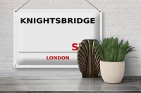 Blechschild London 30x20cm Knightsbridge SW1