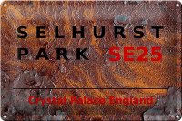 Blechschild London 30x20cm England Selhurst Park SE25