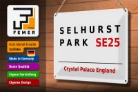 Blechschild London 30x20cm England Selhurst Park SE25
