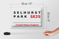 Blechschild London 30x20cm England Selhurst Park SE25