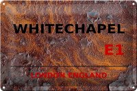 Blechschild London 30x20cm England Whitechapel E1