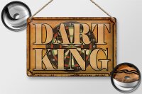 Blechschild Spruch 30x20cm Dart King Schild deko