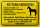 Blechschild Hinweis 30x20cm füttern verboten Pferde