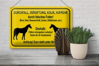 Blechschild Hinweis 30x20cm füttern strengstens verboten