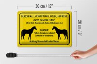 Blechschild Hinweis 30x20cm füttern strengstens verboten