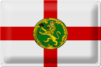 Blechschild Flagge Alderneys 30x20cm Flag of Alderney
