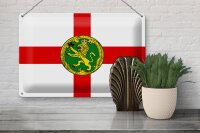 Blechschild Flagge Alderneys 30x20cm Flag of Alderney