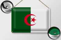 Blechschild Flagge Algerien 30x20cm Flag of Algeria