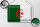 Blechschild Flagge Algerien 30x20cm Flag of Algeria