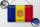Blechschild Flagge Andorra 30x20cm Flag of Andora