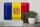 Blechschild Flagge Andorra 30x20cm Flag of Andora
