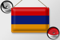 Blechschild Flagge Armenien 30x20cm Flag of Armenia
