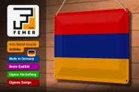 Blechschild Flagge Armenien 30x20cm Flag of Armenia