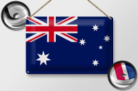 Blechschild Flagge Australien 30x20cm Flag of Australia