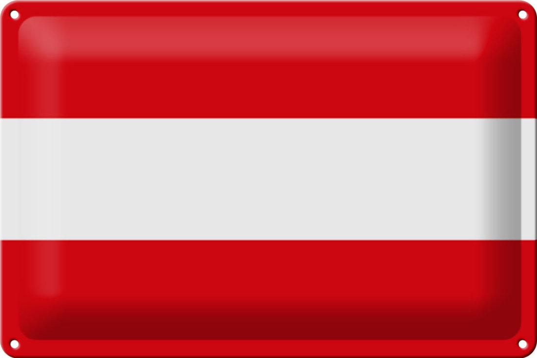 Stockflagge Österreich Salzburg – 30x45 Cm, Wetterfest & UV-beständig, Mit Holzstab (59 Cm)