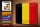 Blechschild Flagge Belgien 30x20cm Flag of Belgium