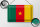 Blechschild Flagge Kamerun 30x20cm Flag of Cameroon