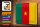 Blechschild Flagge Kamerun 30x20cm Flag of Cameroon