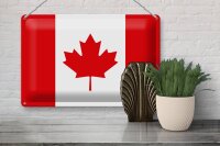 Blechschild Flagge Kanada 30x20cm Flag of Canada