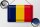 Blechschild Flagge des Tschad 30x20cm Flag of Chad