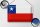 Blechschild Flagge Chiles 30x20cm Flag of Chile