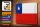 Blechschild Flagge Chiles 30x20cm Flag of Chile