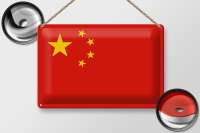 Blechschild Flagge Chinas 30x20cm Flag of China