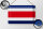 Blechschild Flagge Costa Ricas 30x20cm Flag of Costa Rica