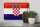 Blechschild Flagge Kroatien 30x20cm Flag of Croatia