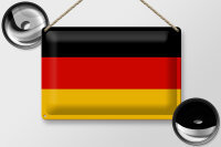 Blechschild Flagge Deutschland 30x20cm Flag of Germany