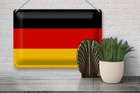 Blechschild Flagge Deutschland 30x20cm Flag of Germany