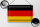 Blechschild Flagge Deutschland 30x20cm Flag of Germany