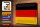 Blechschild Flagge Deutschland 30x20cm Flag of Germany