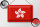 Blechschild Flagge Hongkong 30x20cm Flag of Hong Kong