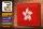 Blechschild Flagge Hongkong 30x20cm Flag of Hong Kong