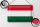 Blechschild Flagge Ungarn 30x20cm Flag of Hungary