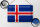 Blechschild Flagge Island 30x20cm Flag of Iceland