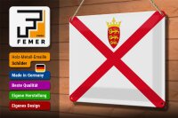Blechschild Flagge Jersey 30x20cm Flag of Jersey