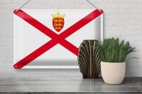 Blechschild Flagge Jersey 30x20cm Flag of Jersey