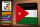 Blechschild Flagge Jordanien 30x20cm Flag of Jordan