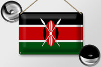 Blechschild Flagge Kenia 30x20cm Flag of Kenya