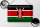 Blechschild Flagge Kenia 30x20cm Flag of Kenya