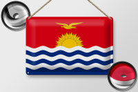 Blechschild Flagge Kiribati 30x20cm Flag of Kiribati