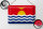Blechschild Flagge Kiribati 30x20cm Flag of Kiribati