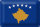 Blechschild Flagge Kosovo 30x20cm Flag of Kosovo