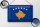 Blechschild Flagge Kosovo 30x20cm Flag of Kosovo