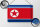 Blechschild Flagge Nordkorea 30x20cm Flag of North Korea